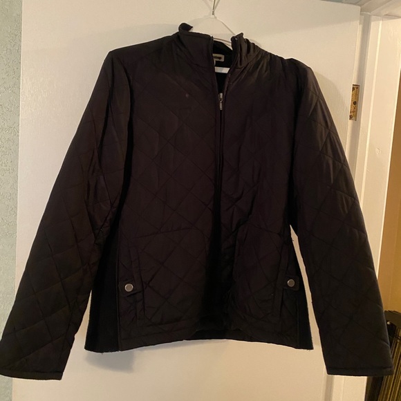 Black Quilted Stitch Winter Jacket - Picture 1 of 5